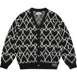 HAIRY HEART KNIT BLACK