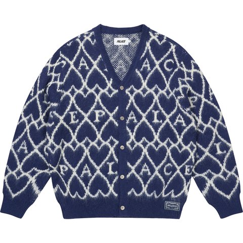 Palace HAIRY HEART KNIT BLUE - $208.00