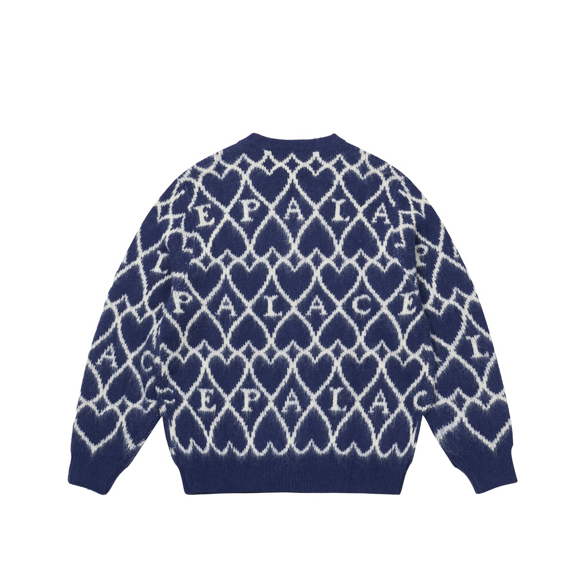 HAIRY HEART KNIT BLUE - Autumn 2025 - Palace