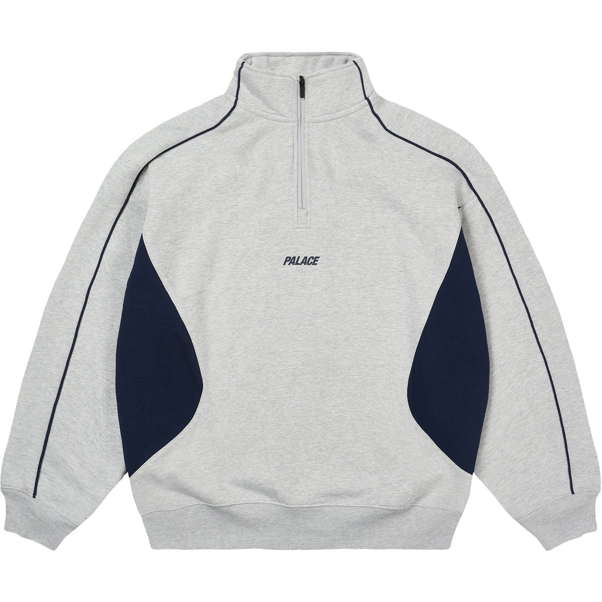 INSERTO 1/4 ZIP GREY MARL