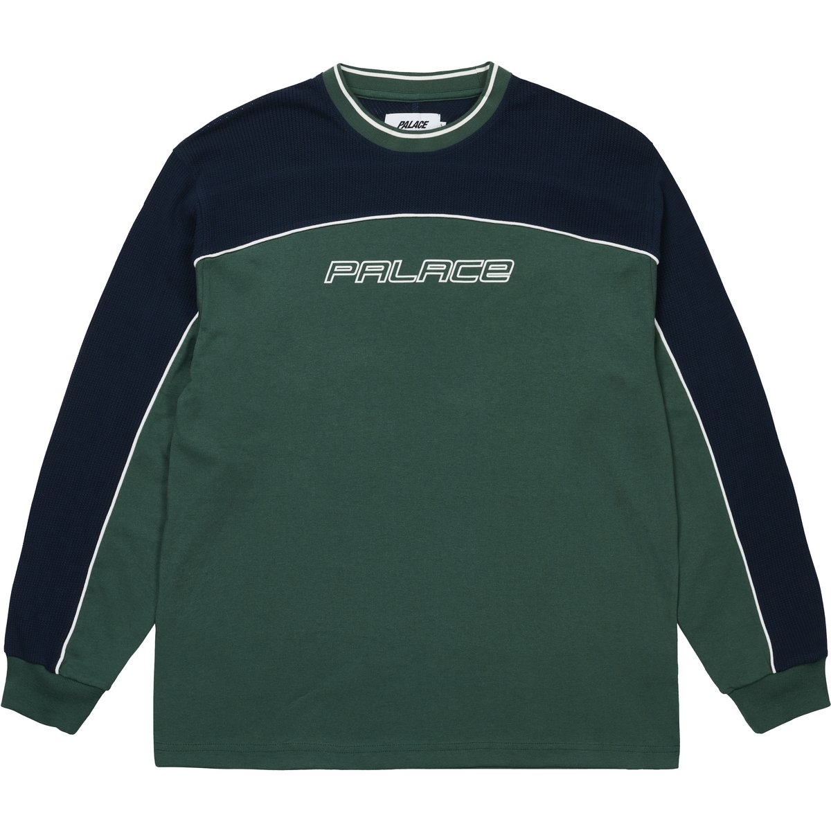 MESH PANEL LONGSLEEVE RACEY GREEN