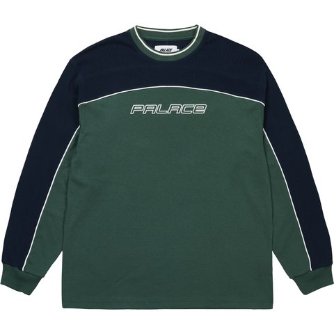 Palace MESH PANEL LONGSLEEVE RACEY GREEN - $118.00