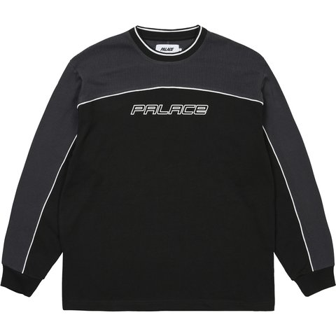 Palace MESH PANEL LONGSLEEVE SLATE - $118.00