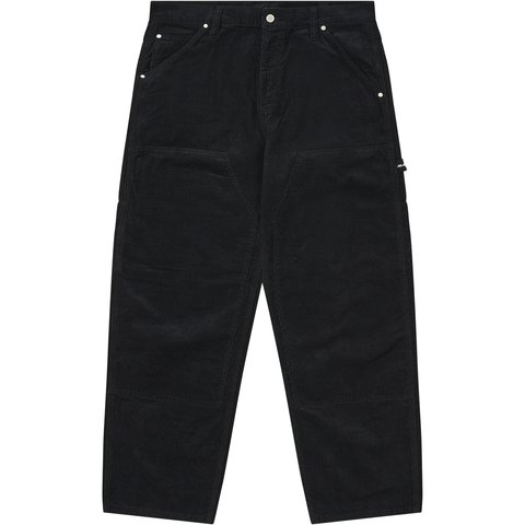 Palace NEEDLE CORD DOUBLE KNEE PANT BLACK - $188.00