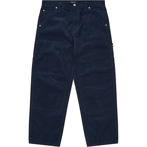 Palace NEEDLE CORD DOUBLE KNEE PANT NAVY - $188.00