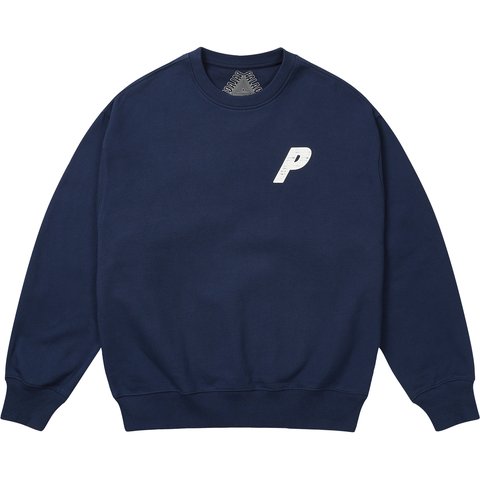Palace P3 CHAIN PUFF CREW NAVY - $148.00