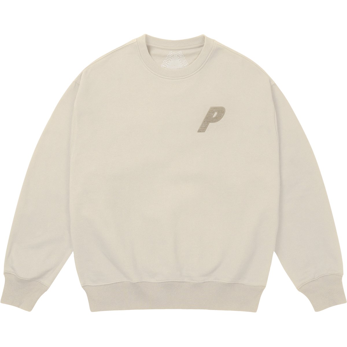 P3 CHAIN PUFF CREW STONEY GREY