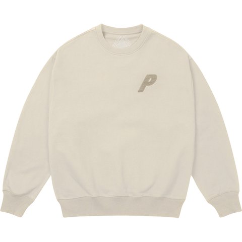 P3 CHAIN PUFF CREW STONEY GREY