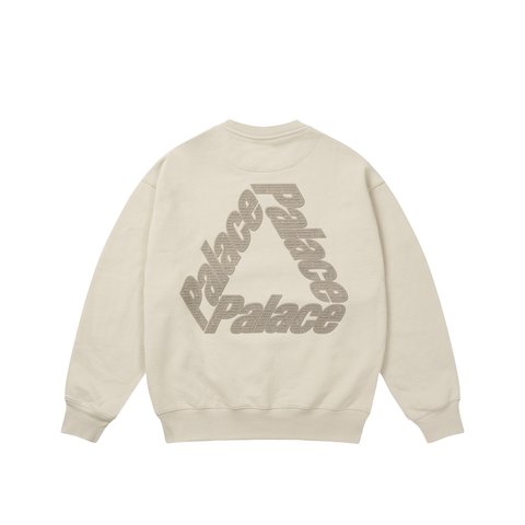 Palace P3 CHAIN PUFF CREW STONEY GREY - Colorway