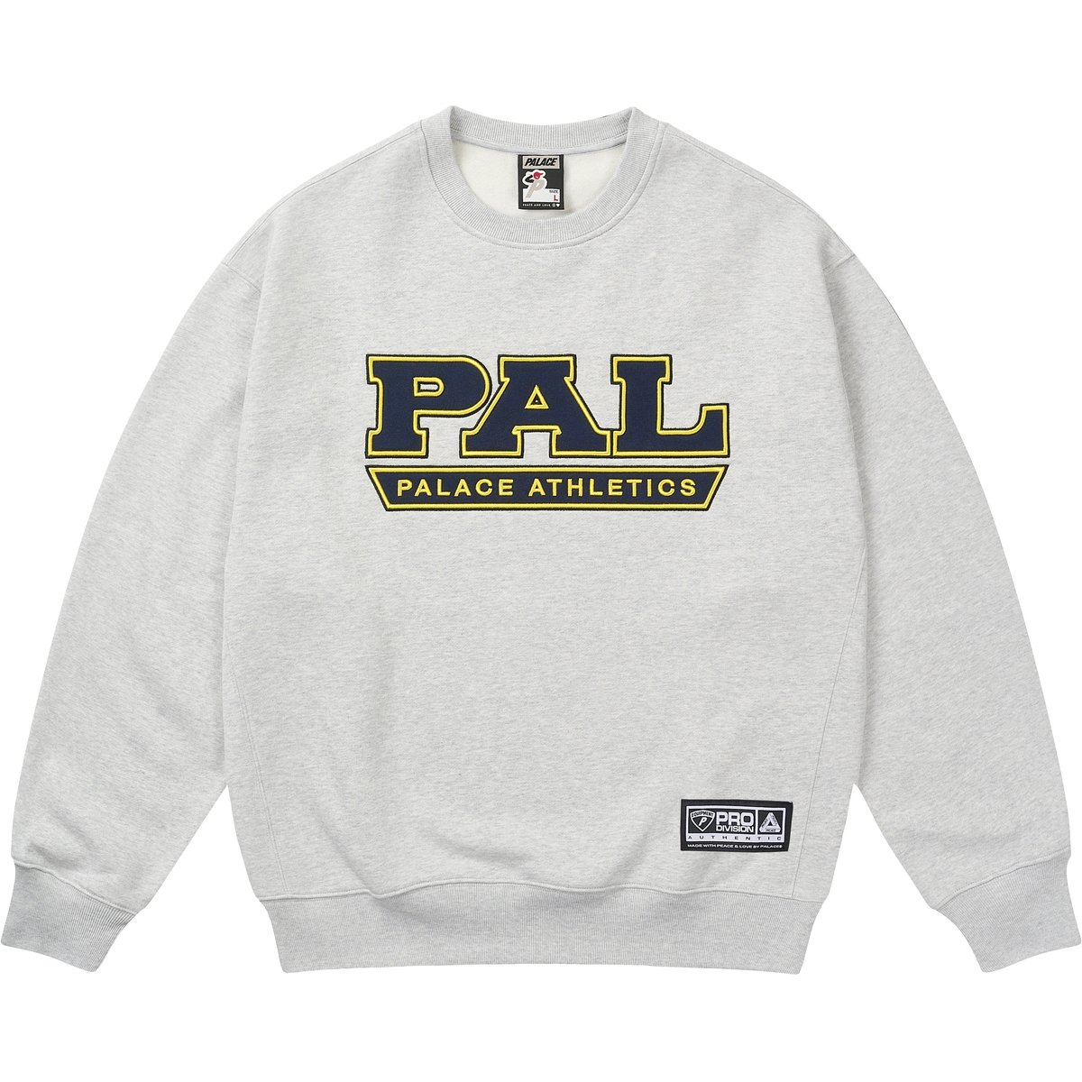 PAL ATHLETICS CREW GREY MARL
