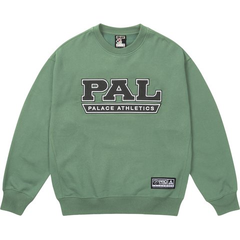 Palace PAL ATHLETICS CREW RACEY GREEN - $138.00