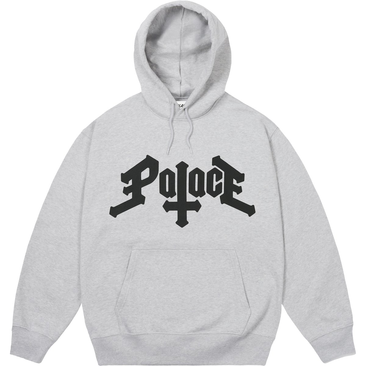 PALACE CROSS HOOD GREY MARL
