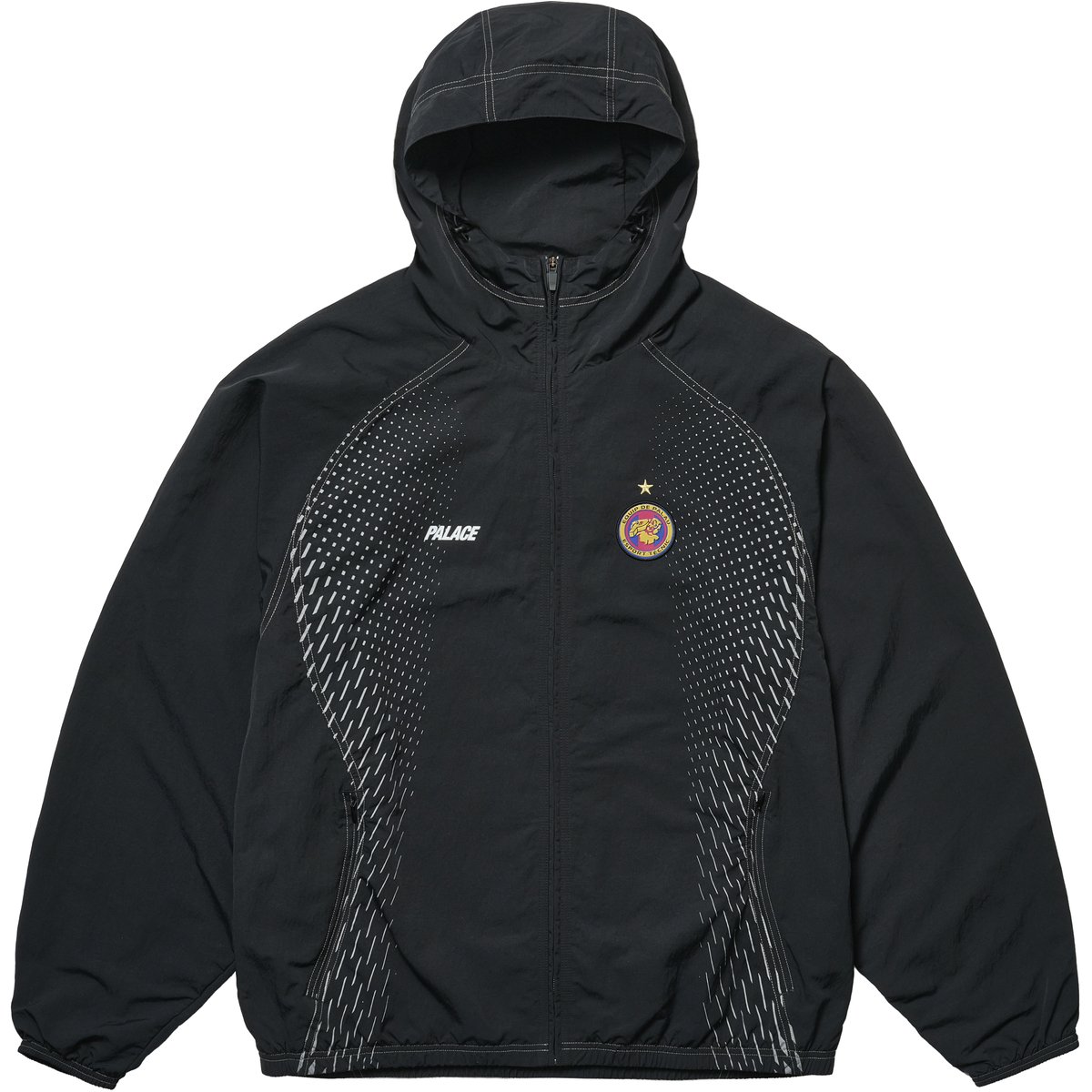 PRO TEAM HOODED SHELL JACKET BLACK