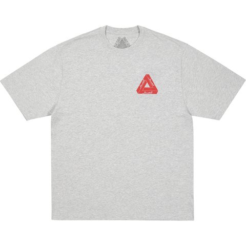 Palace TRI LINGUAL T-SHIRT GREY MARL - $48.00