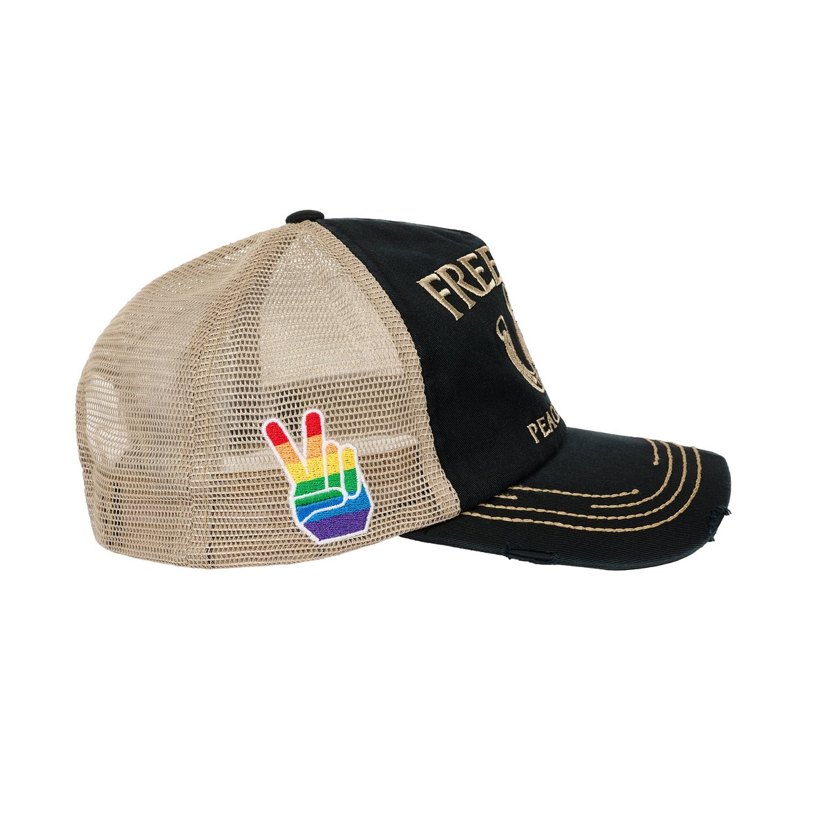 FREEDOM DISTRESSED TRUCKER BLACK - Autumn 2025 - Palace
