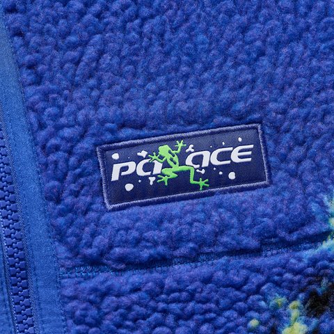 Palace FROGGER REVERSIBLE FLEECE BLUE - Colorway