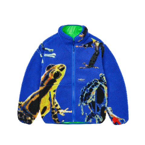 Palace FROGGER REVERSIBLE FLEECE BLUE - Colorway