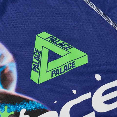 Palace FROGGER TECH JERSEY BLUE FROG - Colorway