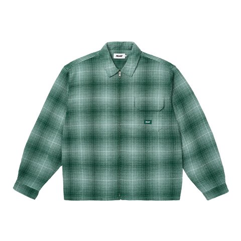 Palace GHOST ZIP SHIRT GREEN - Colorway