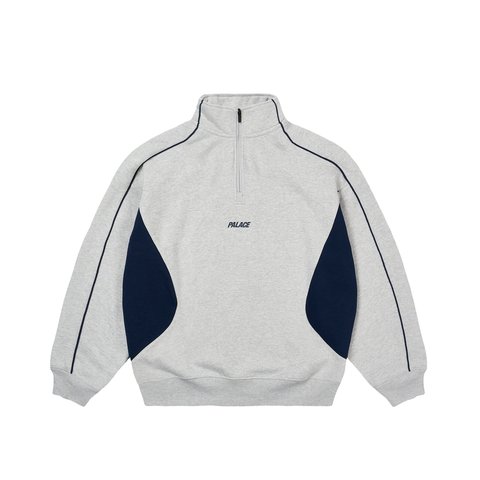 Palace INSERTO 1/4 ZIP GREY MARL - Colorway