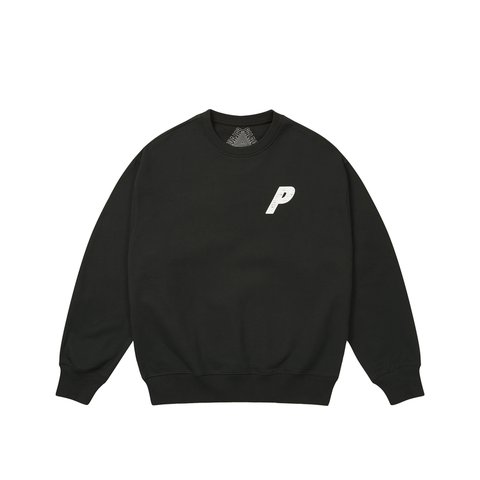 Palace P3 CHAIN PUFF CREW BLACK - Colorway