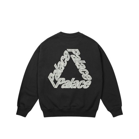 Palace P3 CHAIN PUFF CREW BLACK - Colorway