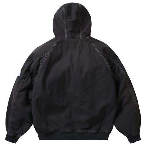 Palace 10 OZ HOODED CANVAS JACKET BLACK - Colorway