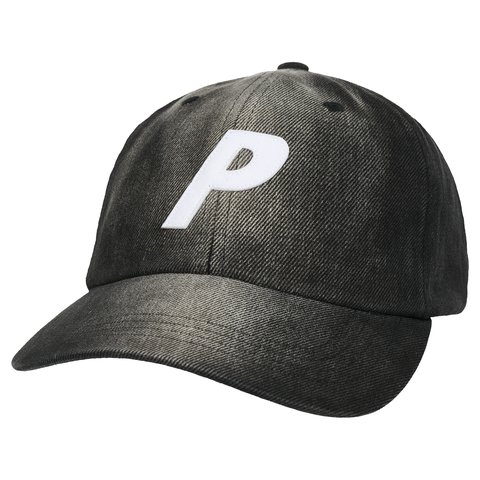 Palace BLEACHED DENIM P 6-PANEL BLACK