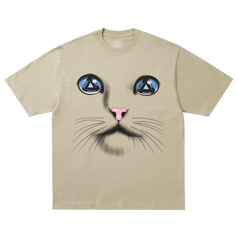 Palace CAT FACE T-SHIRT CHALKY GREEN