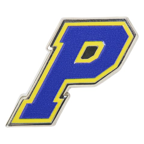 Palace COLLEGE P PIN BADGE YELLOW BLUE