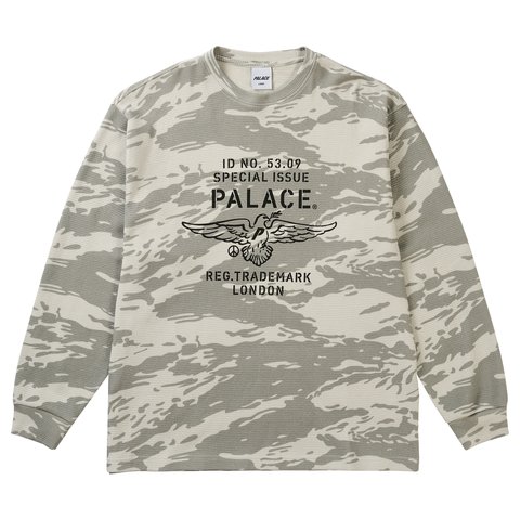 Palace DOVE STAMP WAFFLE LONGSLEEVE SNOW CAMO