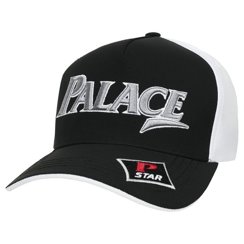 Palace GOLF P-FRAME 5-PANEL SNAPBACK BLACK WHITE