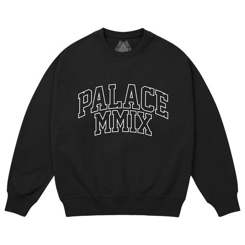 Palace MMIX CREW BLACK - $148.00