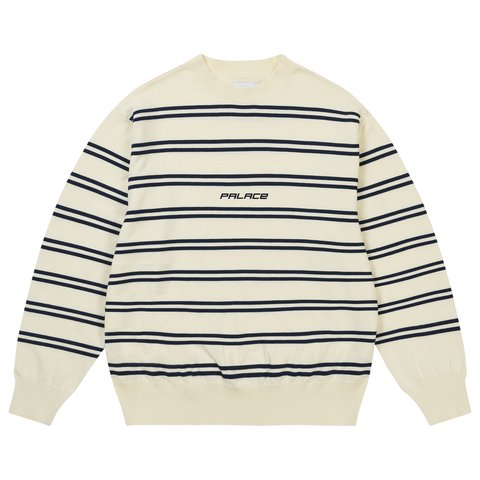 Palace P-STRIPE KNIT BEIGE