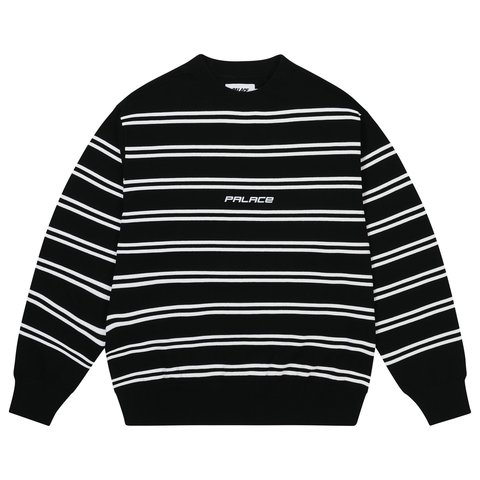Palace P-STRIPE KNIT BLACK