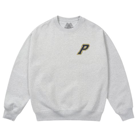 Palace P3 STITCH CREW GREY MARL