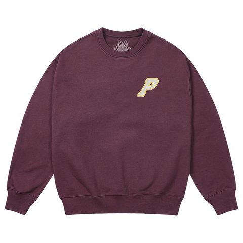 Palace P3 STITCH CREW MAROONISH - Colorway
