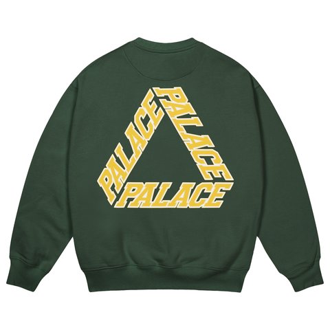 Palace P3 STITCH CREW RACEY GREEN - Colorway