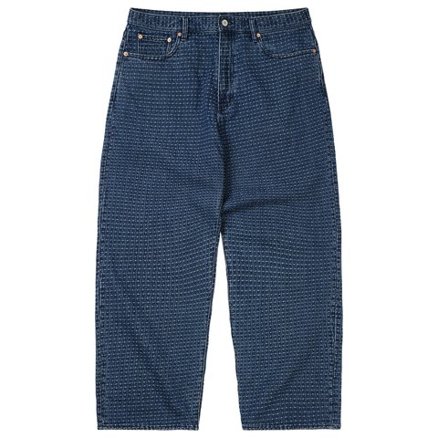 Palace P90 BAGGY STITCH JEAN MID INDIGO