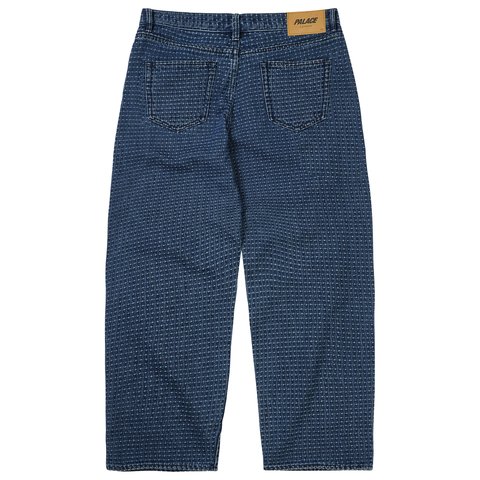 Palace P90 BAGGY STITCH JEAN MID INDIGO - Colorway