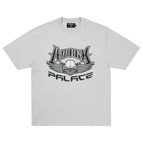 Palace PALACE AVIREX T-SHIRT GREY MARL