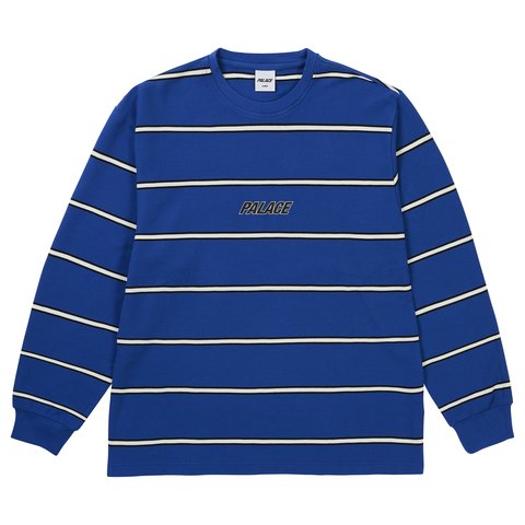 Palace PALACE DUO STRIPE LONGSLEEVE CLASSY BLUE