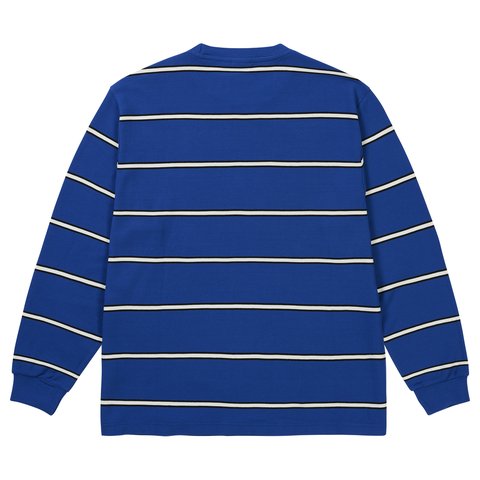 Palace PALACE DUO STRIPE LONGSLEEVE CLASSY BLUE - Colorway