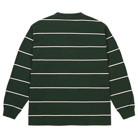 Palace PALACE DUO STRIPE LONGSLEEVE RACEY GREEN - Colorway