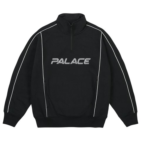 Palace PIPED 1/4 ZIP BLACK