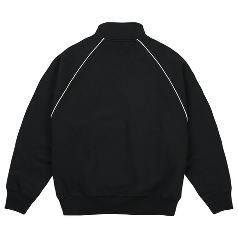 Palace PIPED 1/4 ZIP BLACK - Colorway