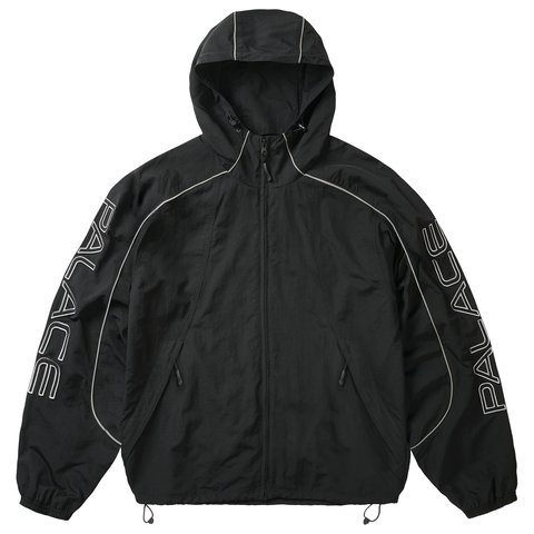 Palace PIPED SHELL JACKET BLACK