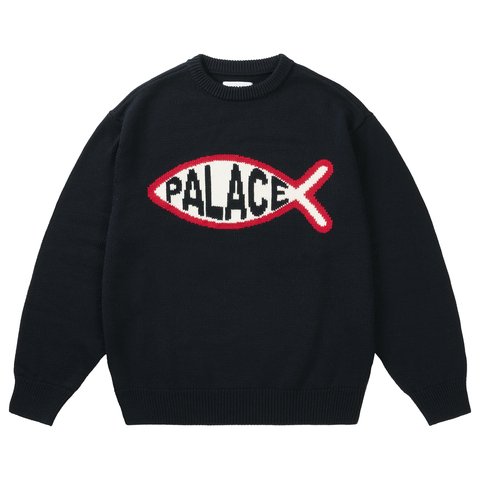 Palace PLAICE KNIT BLACK