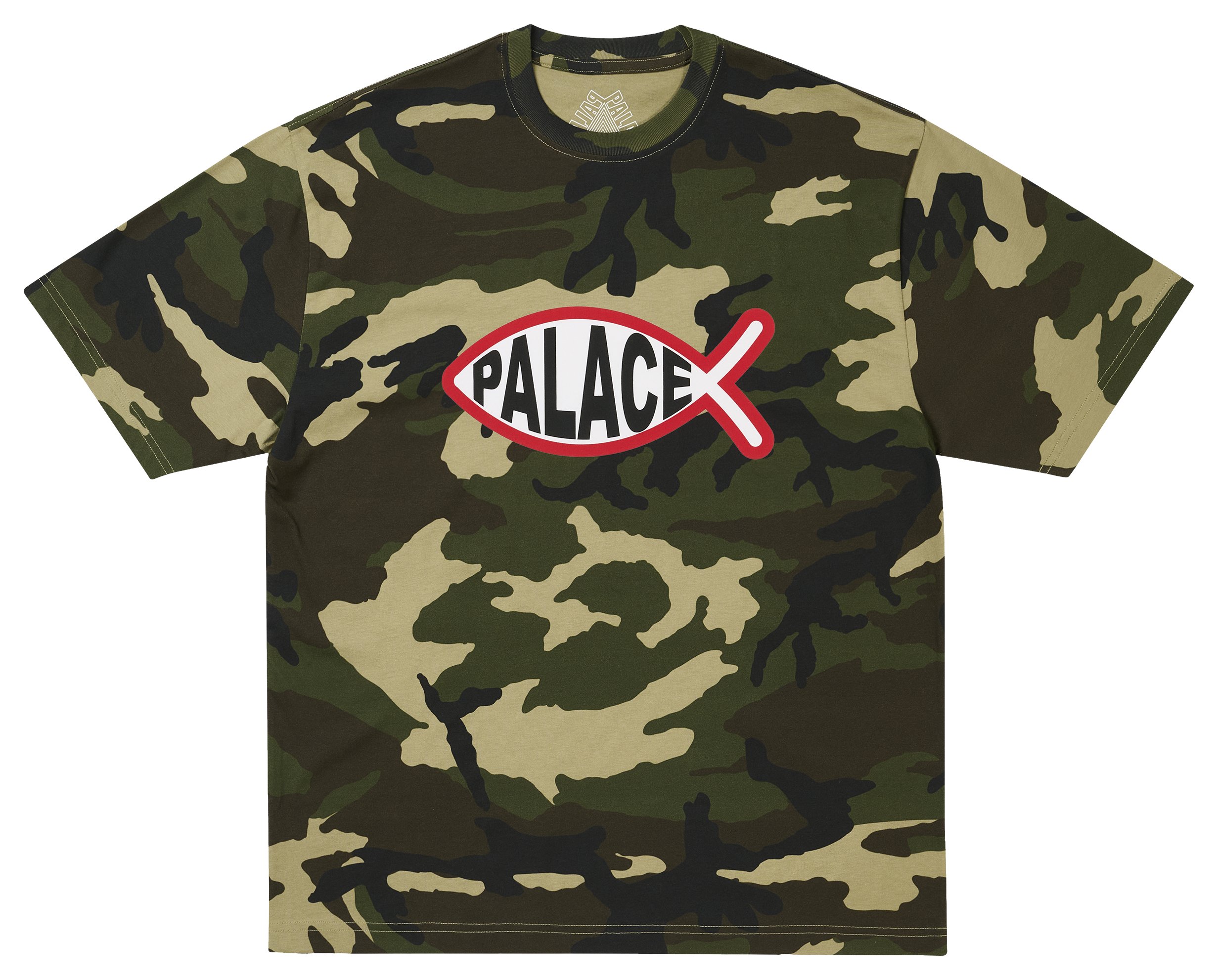 PLAICE T-SHIRT WOODLAND CAMO - Autumn 2026 - PalaceCommunity