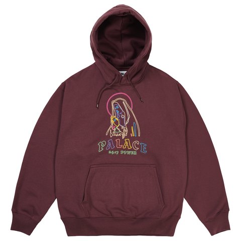 Palace PRAY FOR US HOOD MAROONISH